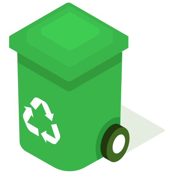 3d recycling bin